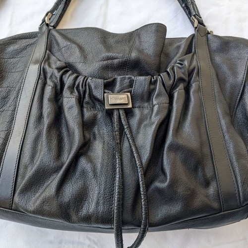 Burberry large leather shoulder bag used