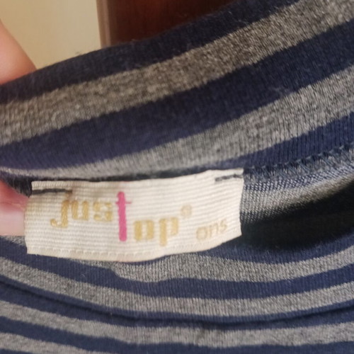 JusTop women's dress, grey and blue