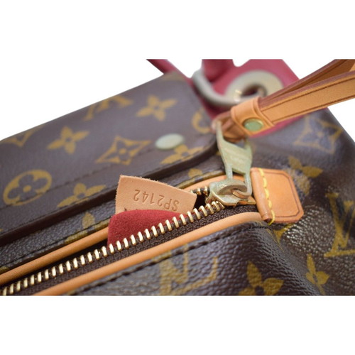 Louis Vuitton Olympe shoulder bag used, Monogram canvas and Aurore leather