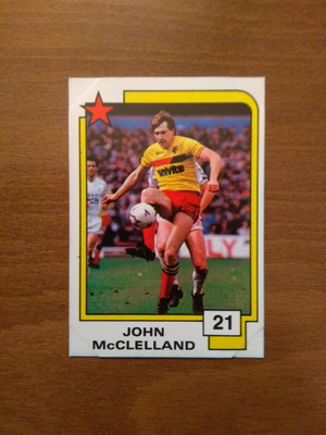 Κάρτα Panini Soccer Superstars 1988 Νο21 John McClelland μεταχειρισμένη