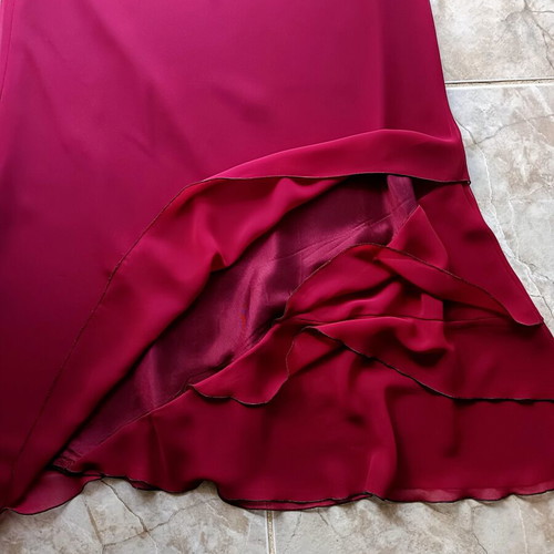 Formal skirt red, like new, elastic waist, size XL 42 14