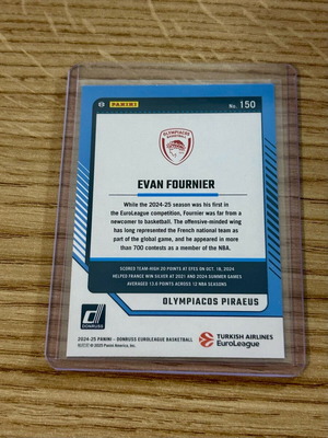 Αριθμημένη κάρτα Evan Fournier Ολυμπιακός Panini Euroleague 2024-25 καινούργιο