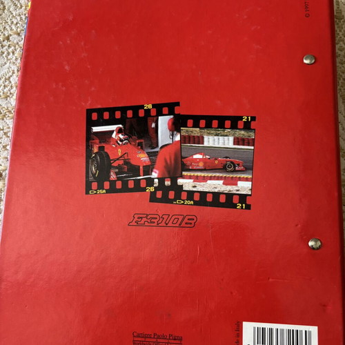Ferrari Schumacher folder used, official licensed product