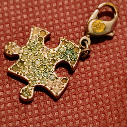 Swarovski puzzle used for necklace or bracelet, silver plated