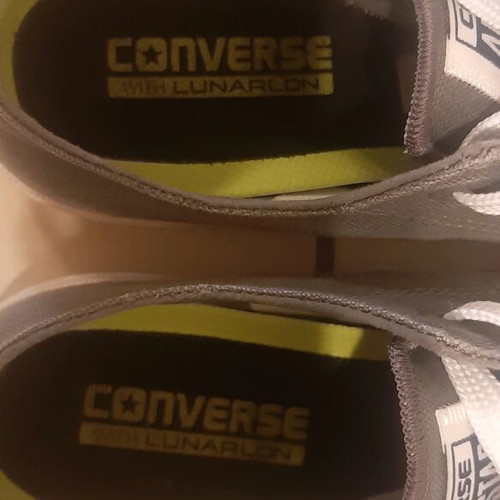 All Star Chuck Taylor athletic shoes like new, size 37.5, white and gray