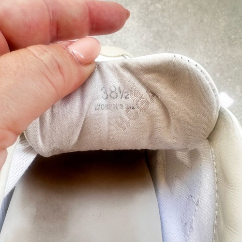 Hogan sneakers like new, white with suede leather and silver logo, size 38.5