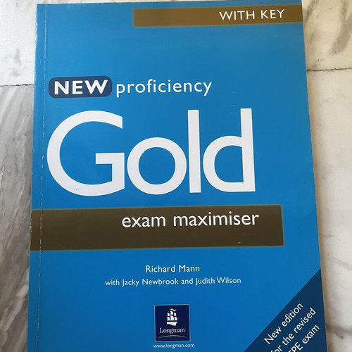 Gold New proficiency coursebook, exam maximiser, teachers book like new