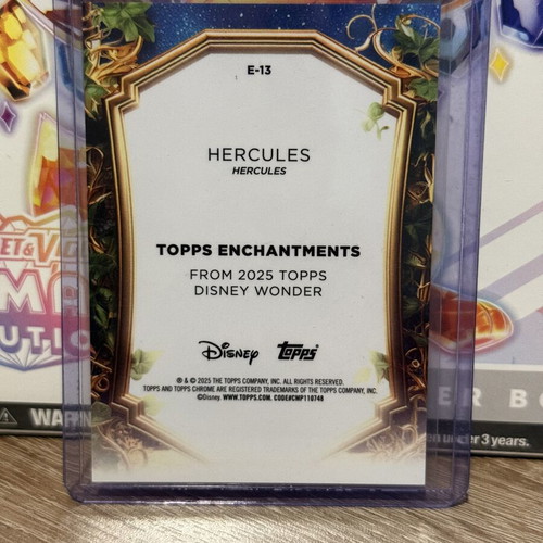 Hercules Topps Disney Wonder 2025 card new
