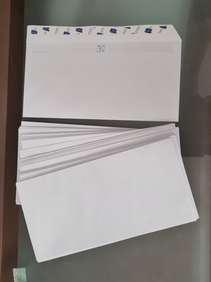 Envelopes with Self-Adhesive Pack of 40 11.4x23cm