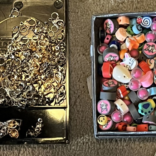 Beads for bracelets used with clasps, tools, and cords