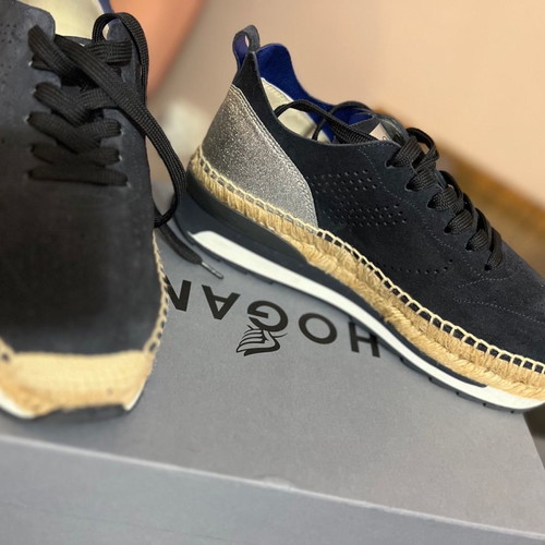 Hogan Rebel espadrilles dark blue size 38 like new