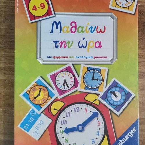 Ravensburger educational board game Learn the Time new