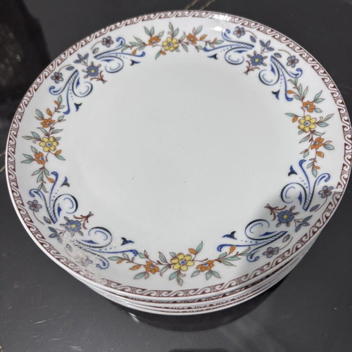 Dessert plates set of 6 with pattern, diameter 16.5cm, like new
