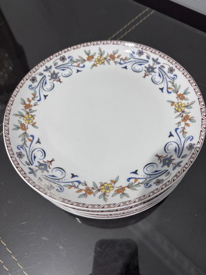 Dessert plates set of 6 with pattern, diameter 16.5cm, like new