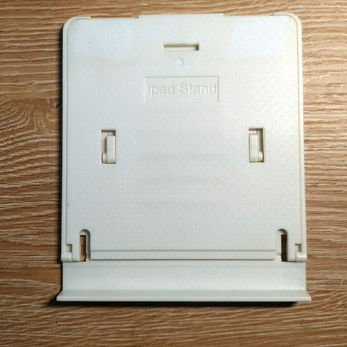 Plastic stand for tablet, iPad, mobile used, white, 5 positions