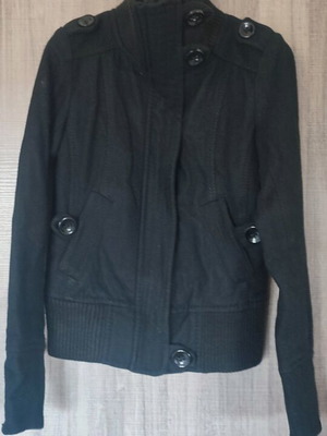 Bershka jacket black like new, youthful style