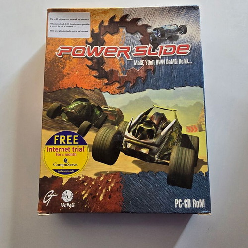 Powerslide PC game big box like new, complete in good condition