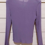Long-sleeve chiffon top Mango Large purple lilac new