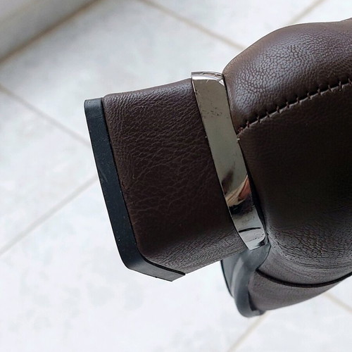 Brown ankle boots new no 39 with thick heel