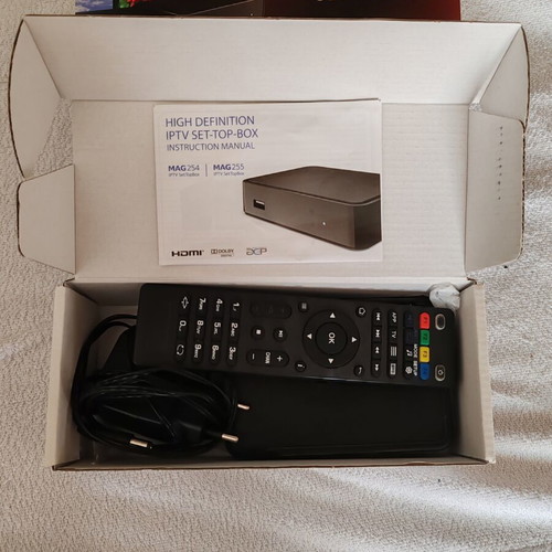 Mag 254 IPTV set top box full HD, like new