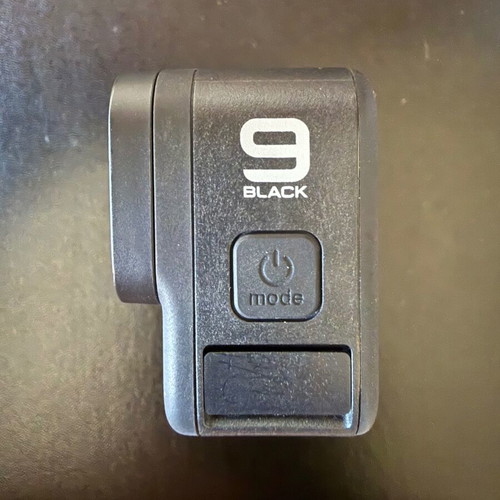 GoPro Hero 9 Black action camera with case and battery