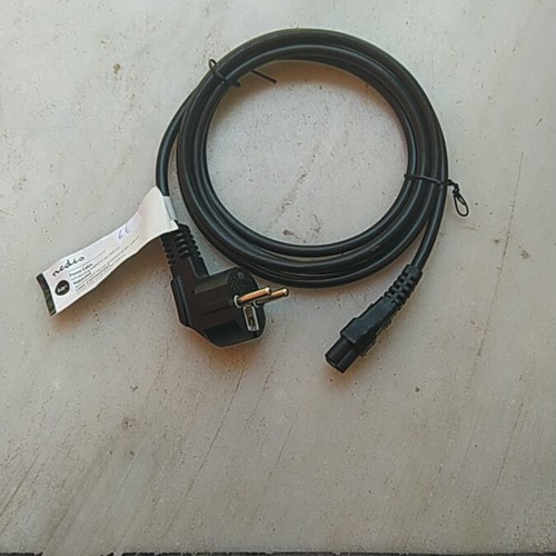 Schuko Power Cable Male 90° to IEC-320-C5 2m NEDIS CEGT10100BK20