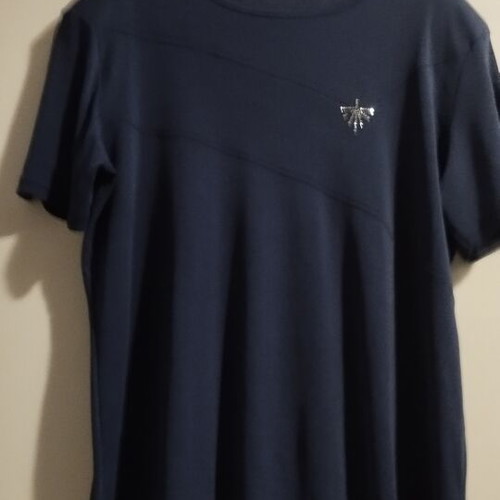 Women's blue blouse like new with discreet sequins