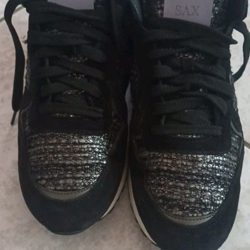 Sax sneakers women's size 39 new, black athletic shoes