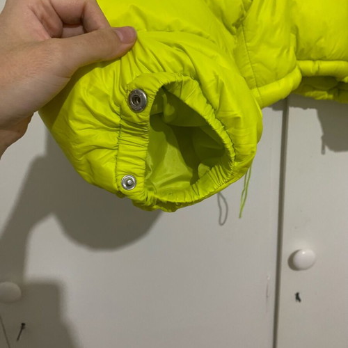 JJXX puffer jacket lime, new, mid-length to cropped