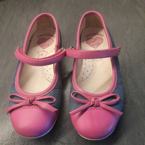 Crocodilino ballerinas used no 28 blue with leather interior