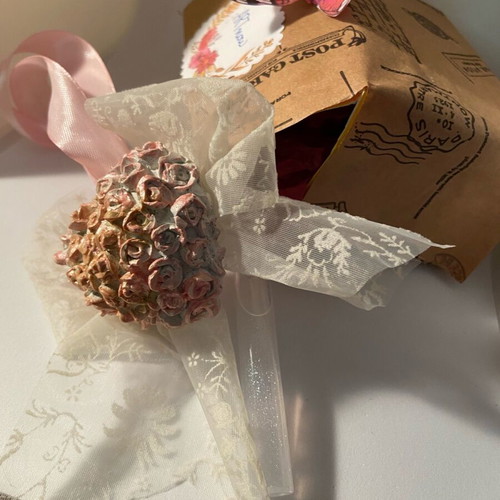 Decorative heart new, scented with plaster and bottle