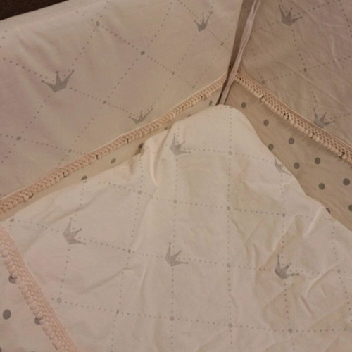 Crib bumper and blanket for baby crib new