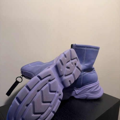 Nylon Red ankle boots size 40, purple