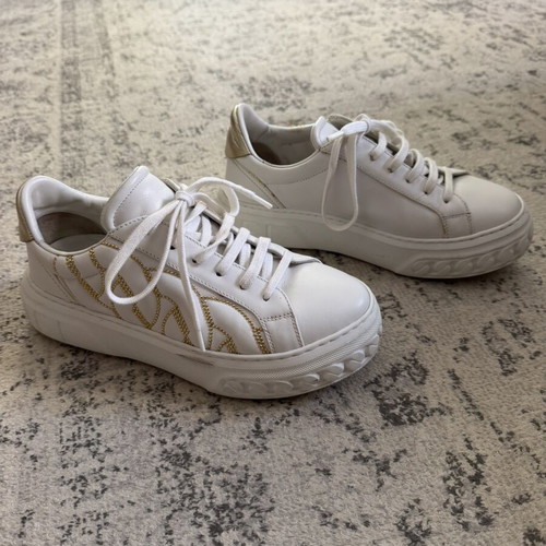 Casadei sneakers white used, size 37, athletic style
