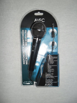 Avec dynamic microphone new with 2m cable and adapters
