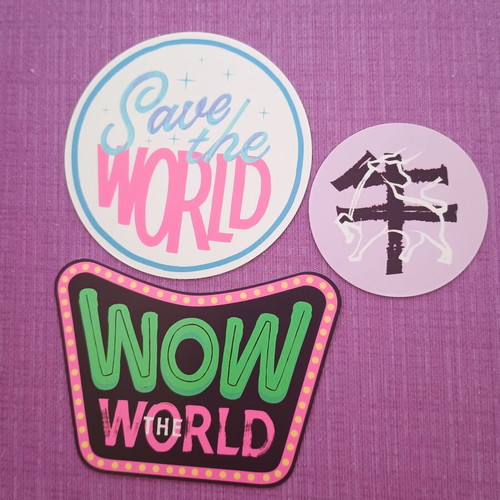 Computer stickers new, pack of 10 pieces