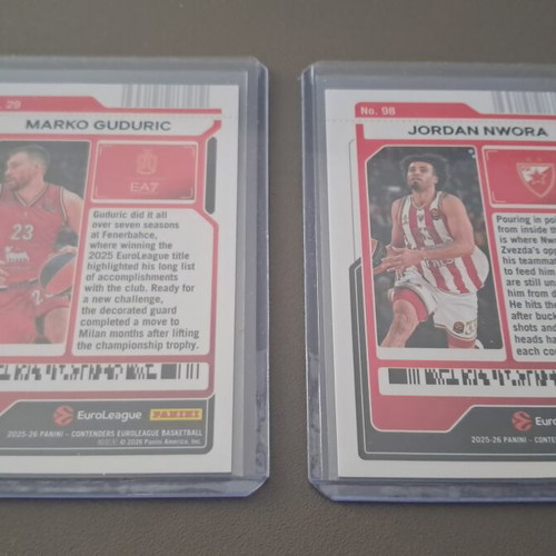 Panini Euroleague Contenders 2025-26 set of 115 cards like new
