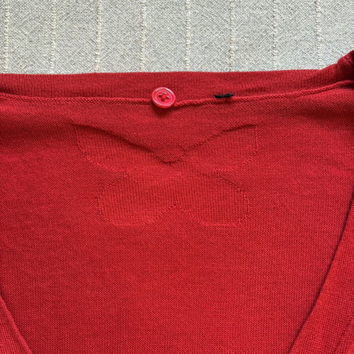 Red Hot Deux Pièces Knit Bundle V-Neck Cardigan & Wool Blend Jumper Set Size M