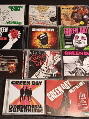 Green Day Complete Discography 17 CDs and 2 DVDs used, Punk
