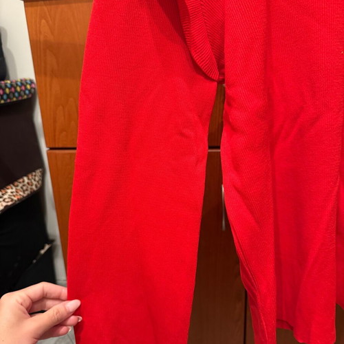 Red blouse with distinctive sleeves new XXL