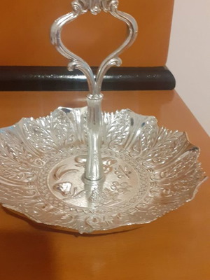Decorative used tray for nuts or treats