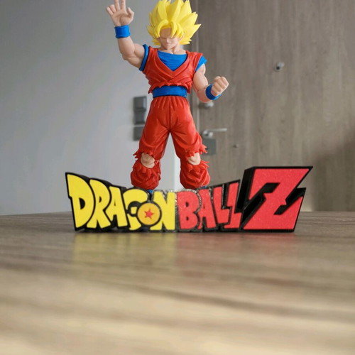 Collectible Goku Super Saiyan 3D Print Figure with Custom Base new