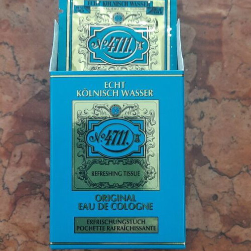 4711 Original Eau de Cologne Set 50 ml with 10 Tissues New