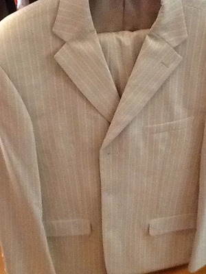Sensis men's suit new, beige, size XXL