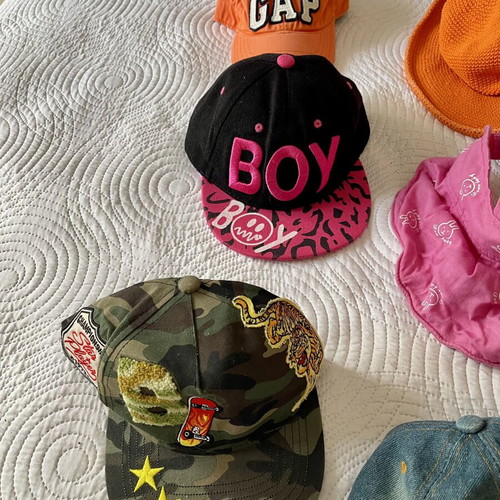 Kids Hats pack for ages 2-6 like new, blue and red