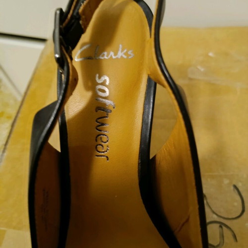 Clarks Soft Wear pumps like new, size 38, black