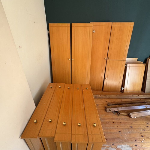 Wardrobe doors like new, wood veneer, color and paint options, 2.7 x 3.3