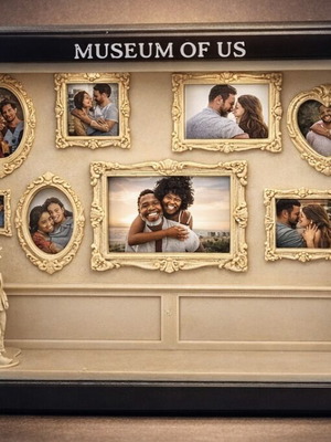 Museum of Us portrait photo display custom made