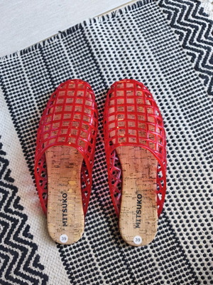 Jelly shoes Mitsuko red size 39 new