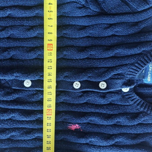 Polo Ralph Lauren knitted dress size M like new, dark blue kids